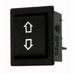 PREKIDAC SIROKI GORE-DOLE CRNI 16A 6 kontakta 22x30mm