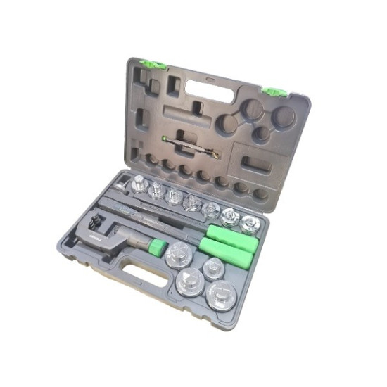 ALAT ZA EKSPANDIRANJE CEVI WIPCOOL HE-11 KOFER(3/8 1/2 5/8 3/4 7/8 1 11/8 11/4 11/2 13/8 15/8+noz za secenje cevi 6-54mm+alat za ciscenje cevi)