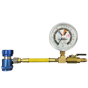 KONTROLNI MANOMETAR SA PRIKLJUCKOM ZA R1234YF MASTERCOOL 53042-YF MANOMETAR 80mm