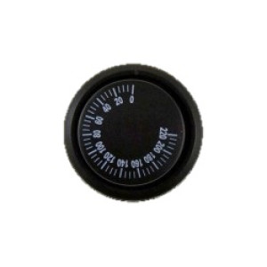 DUGME TERMOSTATA SA ROZETNOM 0-200C CRNO