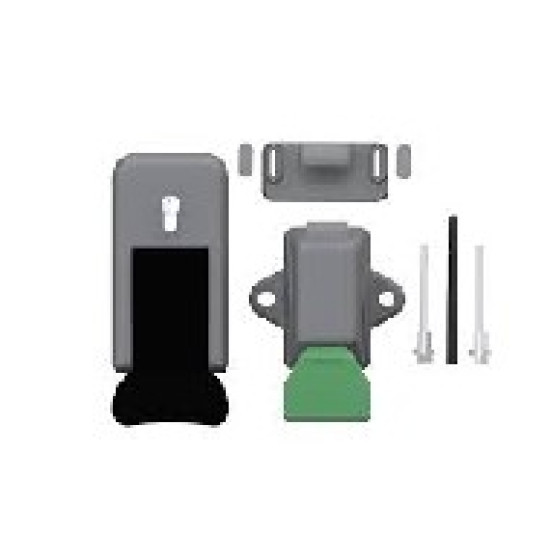 BRAVA ZA KOMORU ZA VRATA I-266-01 SIVO CRNA SA KLJUCEM MTH