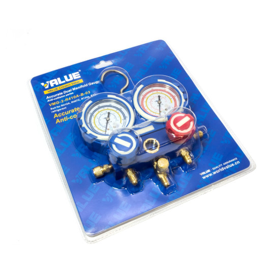 MANOMETAR 2/2 R-410, 407, 22, 134  VMG-2-R410a-B-03 VALUE